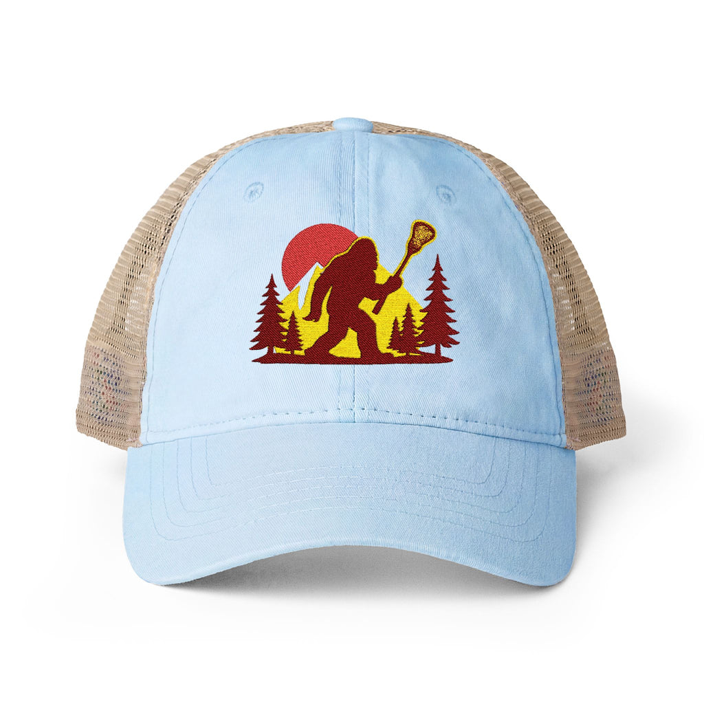 Retro LAXsquatch - Women's Washed Mesh-Back Cap
