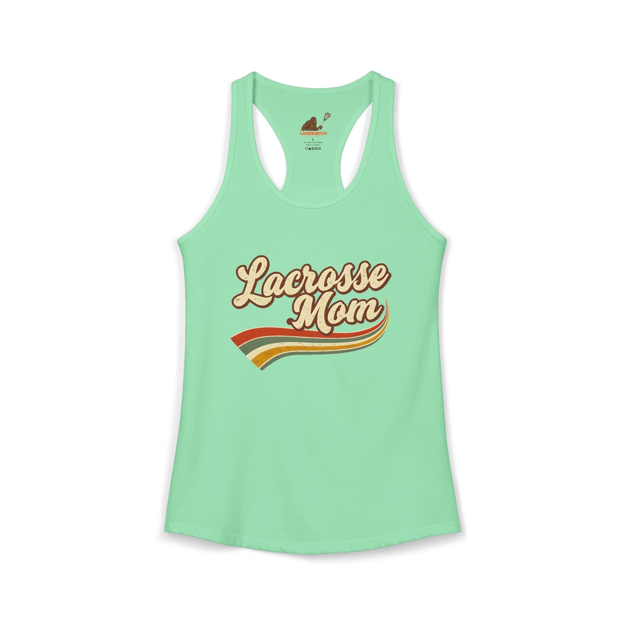 Vintage Lacrosse Mom - Racerback Tank