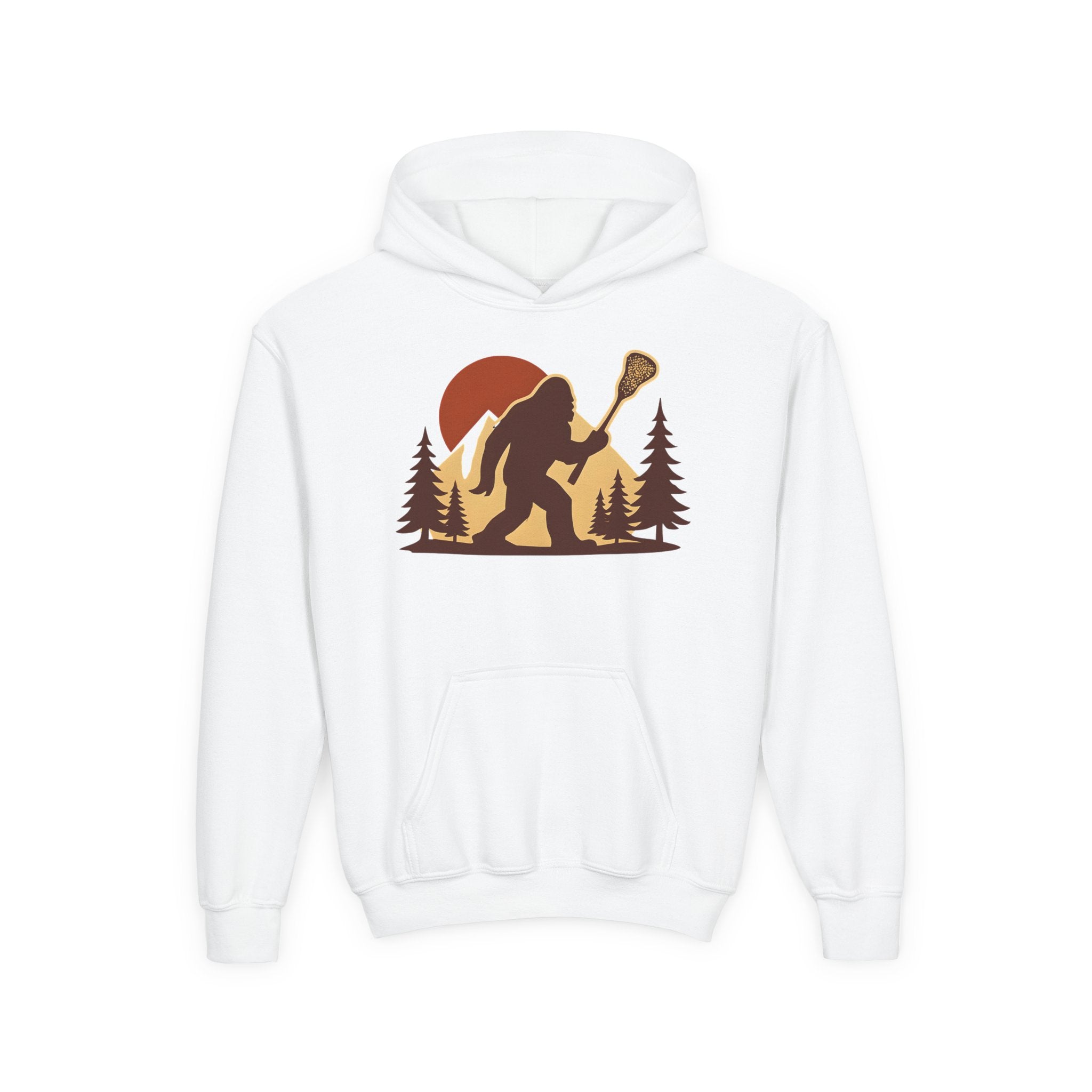 LAXsquatch — Youth Hooded Sweatshirt