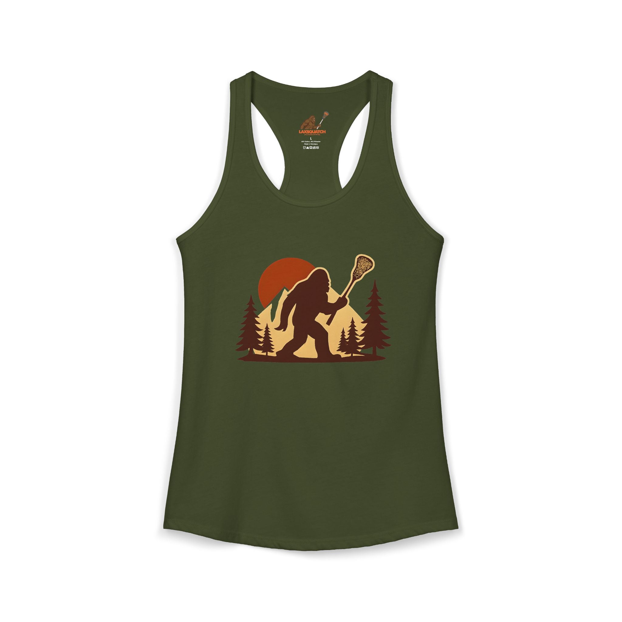 Vintage LAXsquatch- Racerback Tank