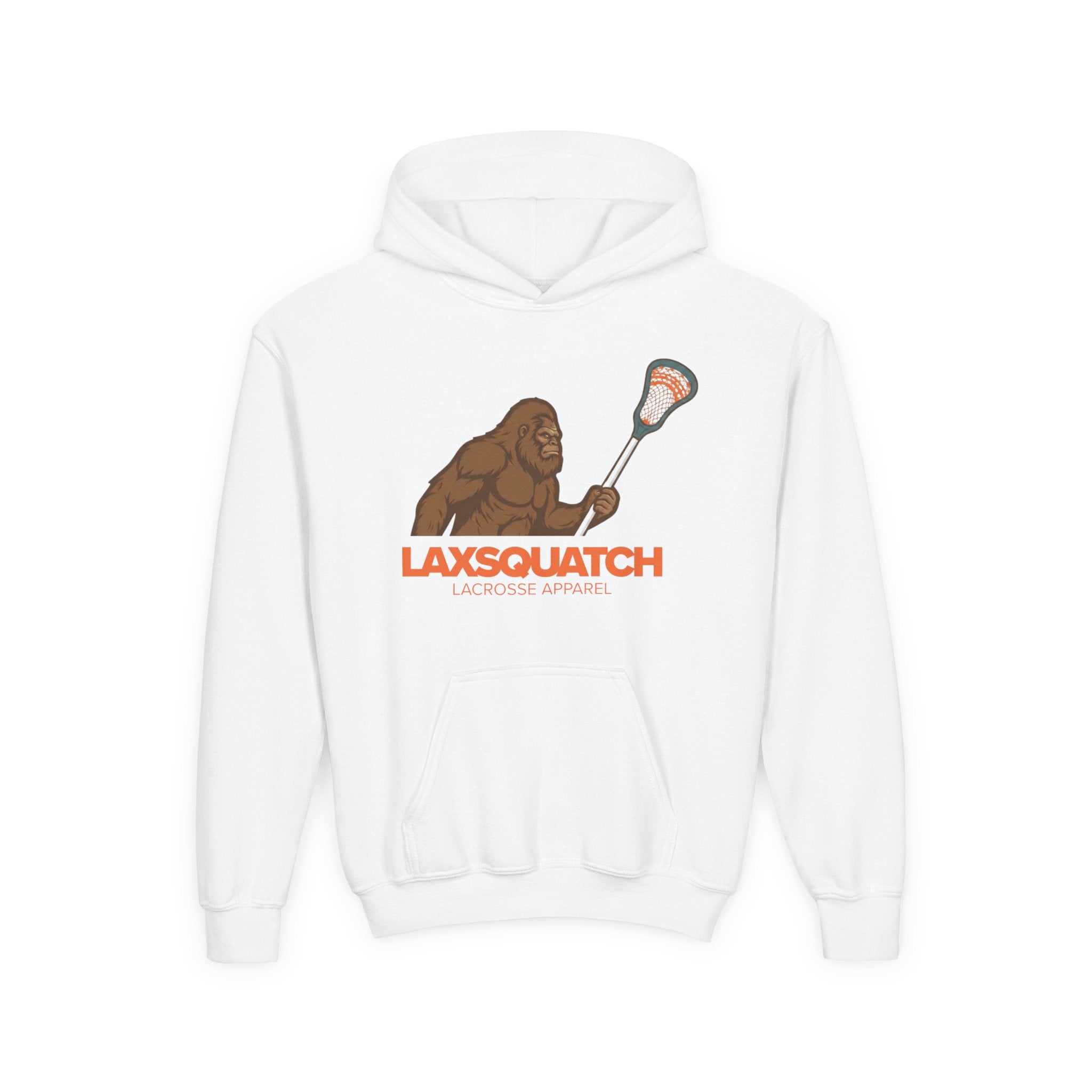 LAXsquatch Logo – Hooded Youth Sweatshirt