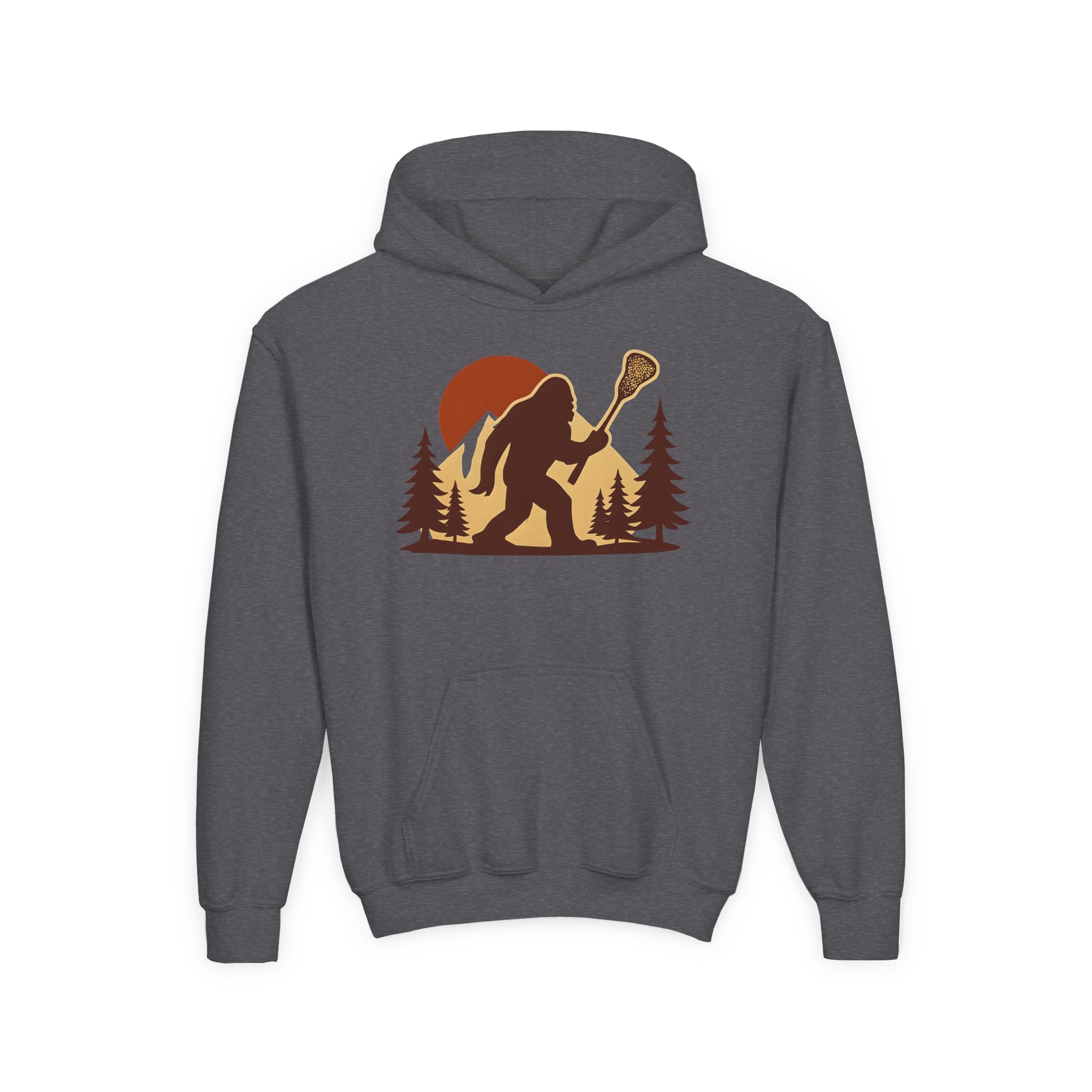 LAXsquatch — Youth Hooded Sweatshirt