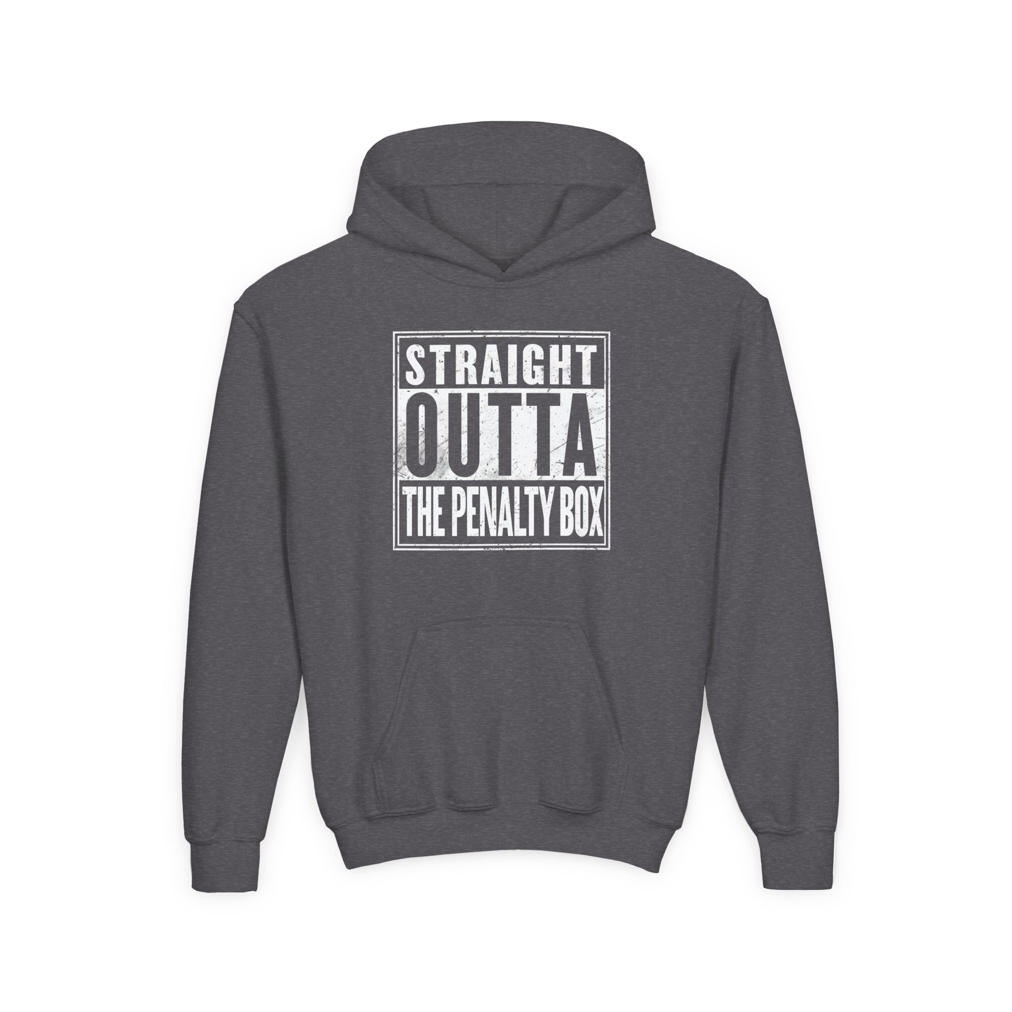 Straight Outta The Penalty Box — Hooded Youth Sweatshirt