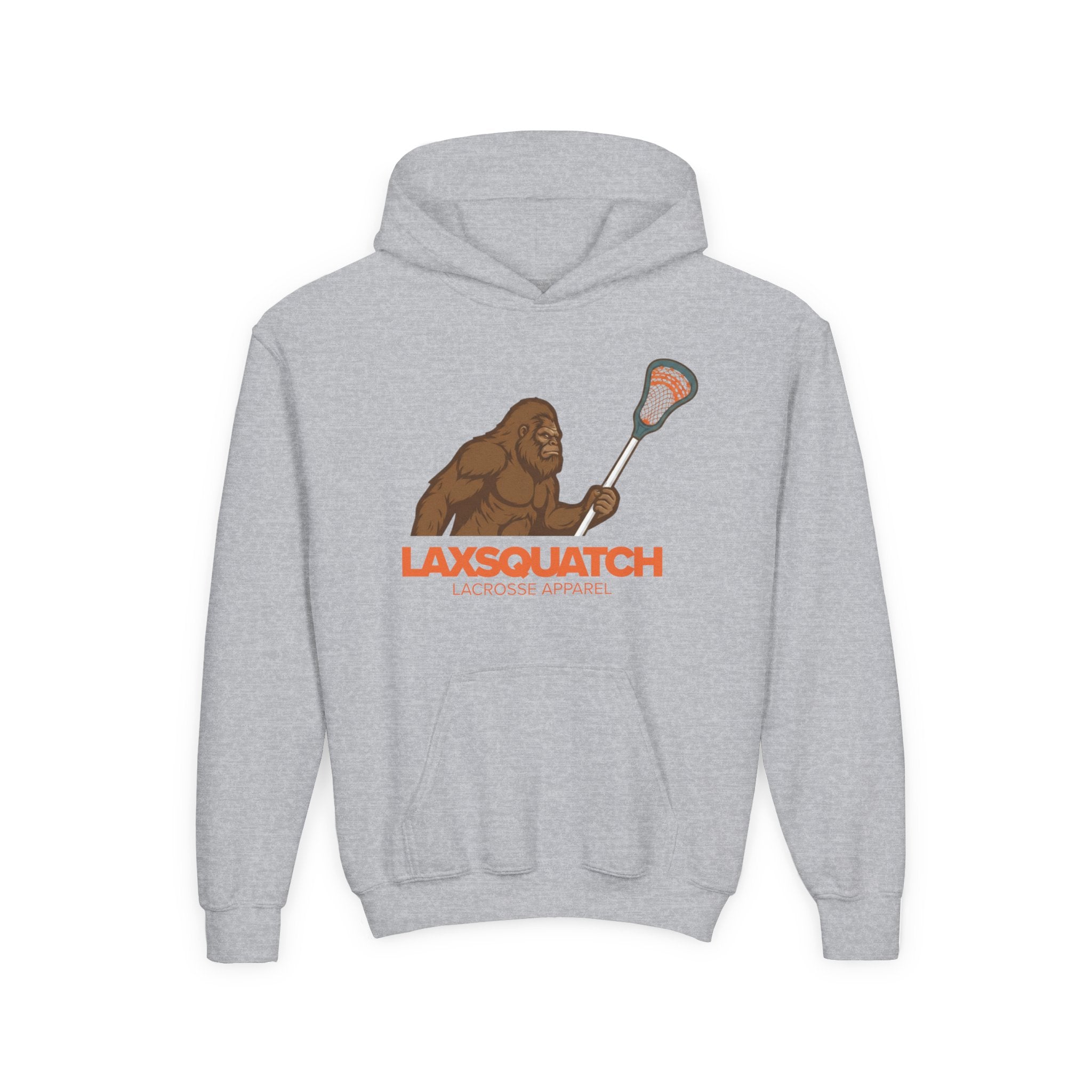 LAXsquatch Logo – Hooded Youth Sweatshirt