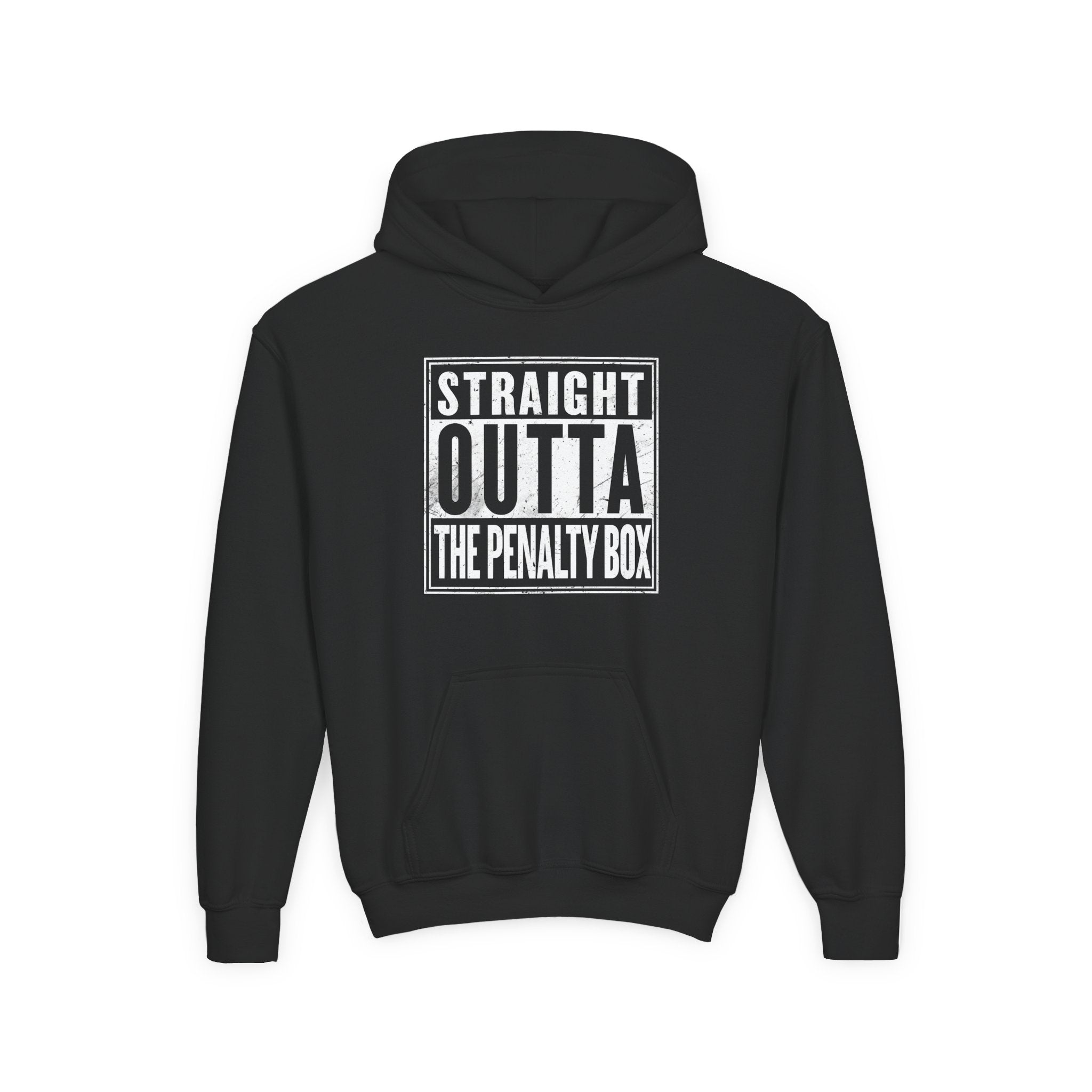 Straight Outta The Penalty Box — Hooded Youth Sweatshirt