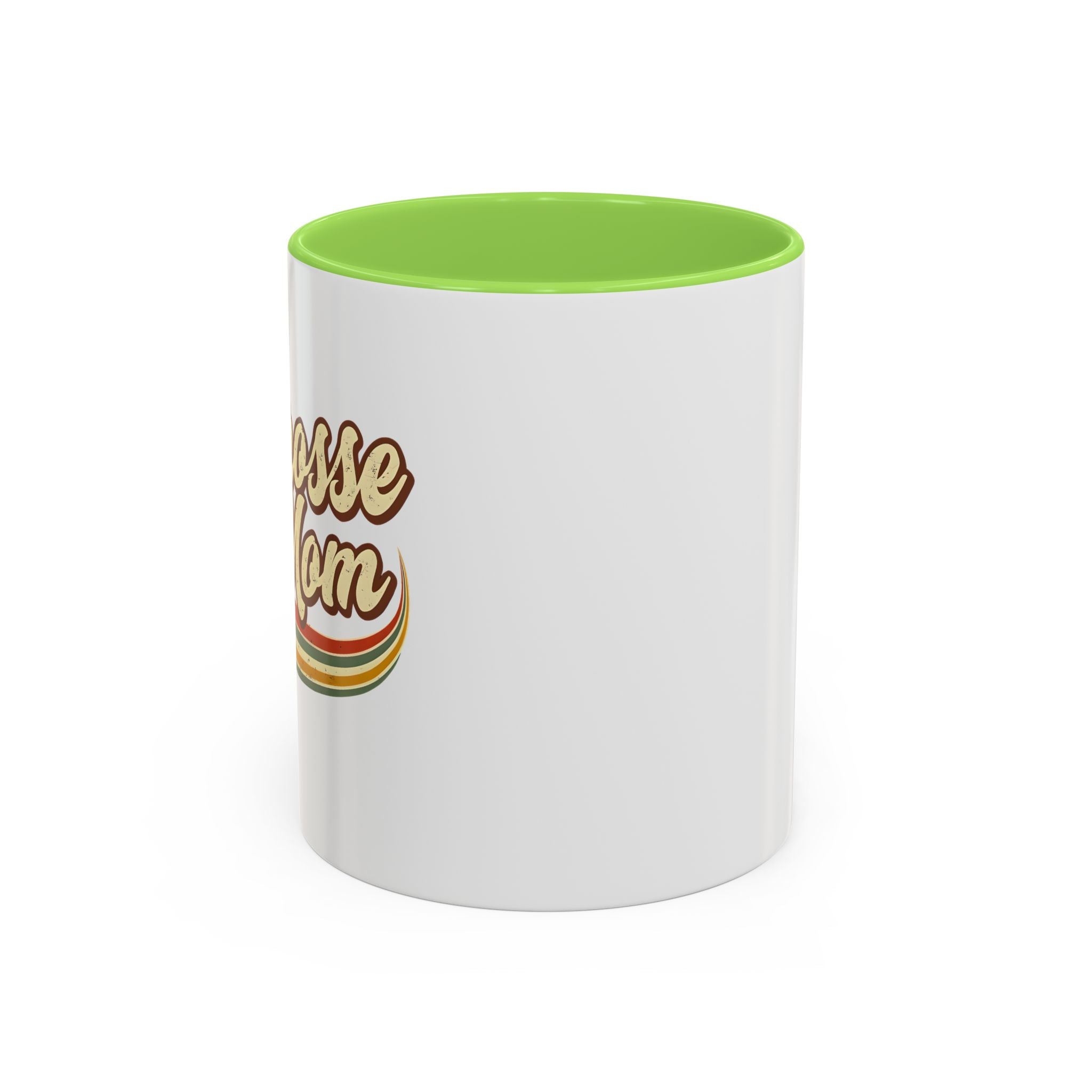 Retro Lacrosse Mom - Ceramic Coffee Mug (11oz)
