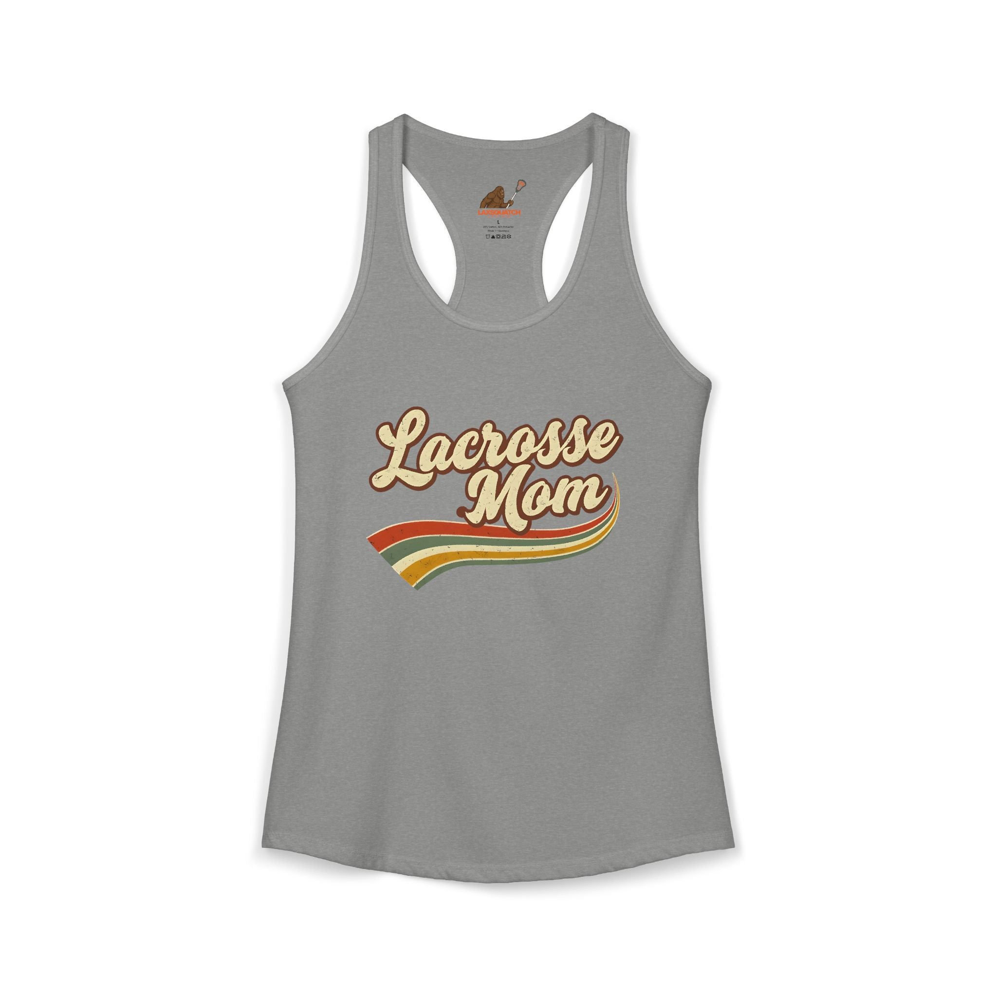 Vintage Lacrosse Mom - Racerback Tank