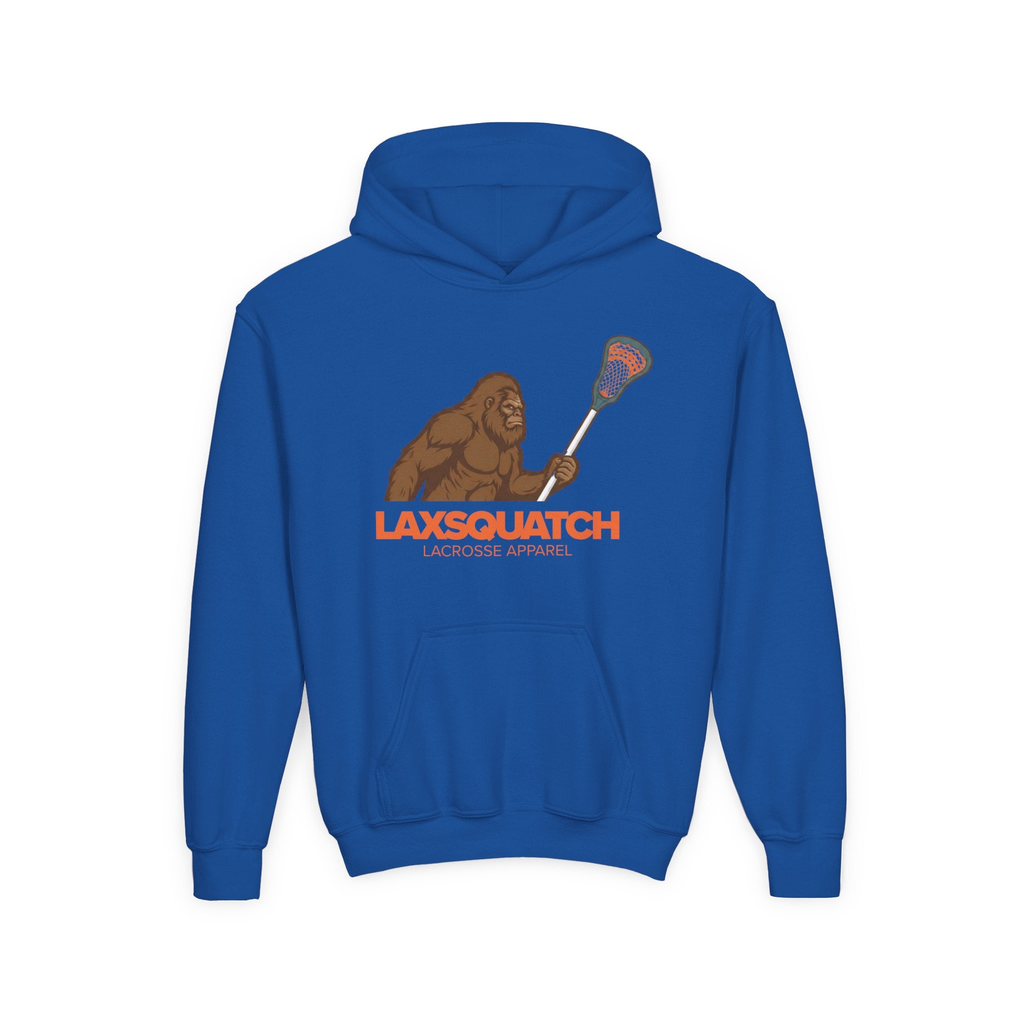 LAXsquatch Logo – Hooded Youth Sweatshirt