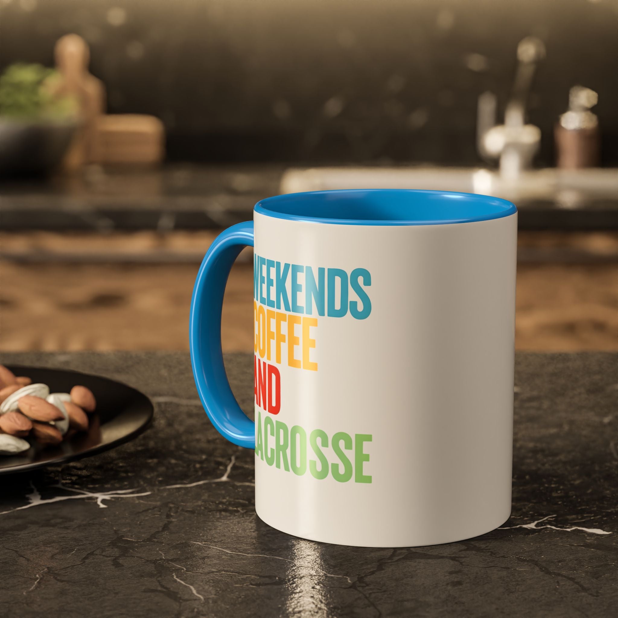 Weekends, Coffee, And, Lacrosse - Ceramic Coffee Mug (11oz)