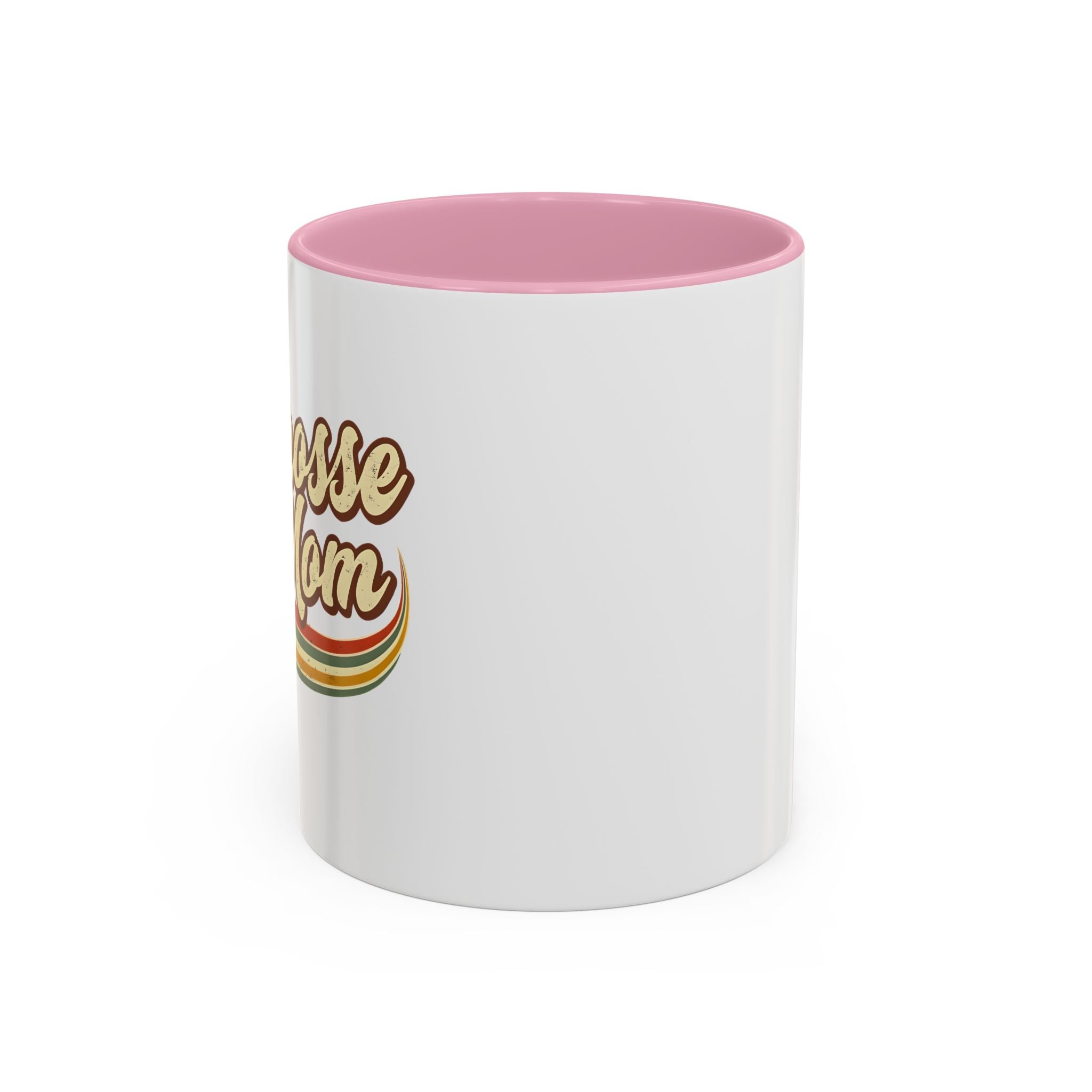 Retro Lacrosse Mom - Ceramic Coffee Mug (11oz)