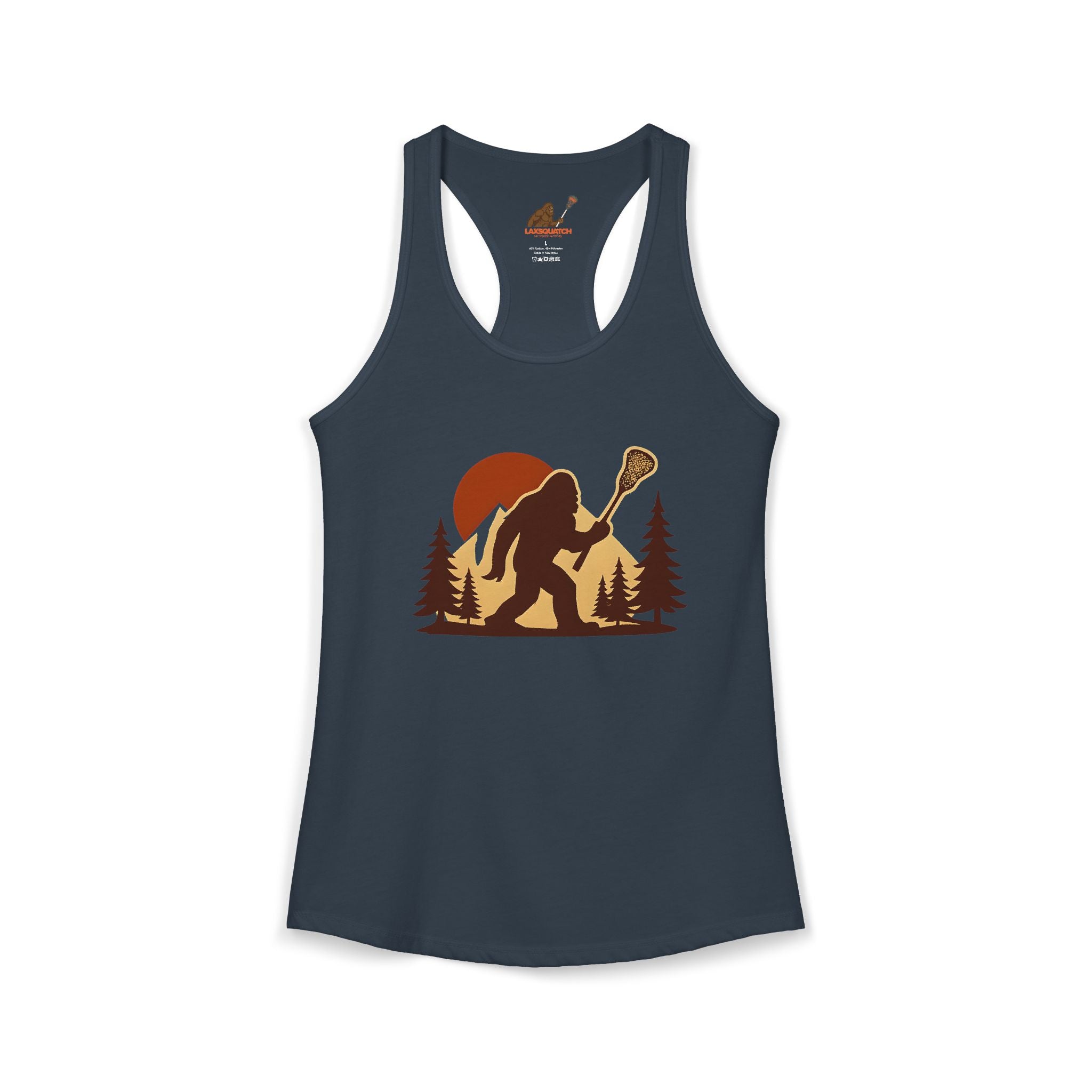 Vintage LAXsquatch- Racerback Tank