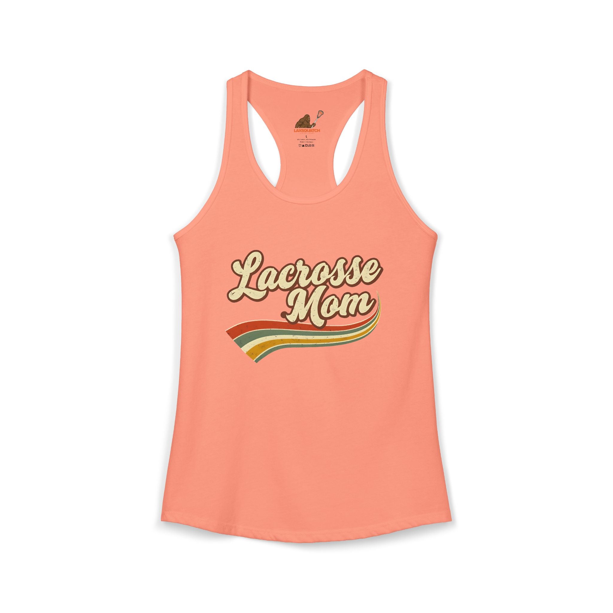 Vintage Lacrosse Mom - Racerback Tank