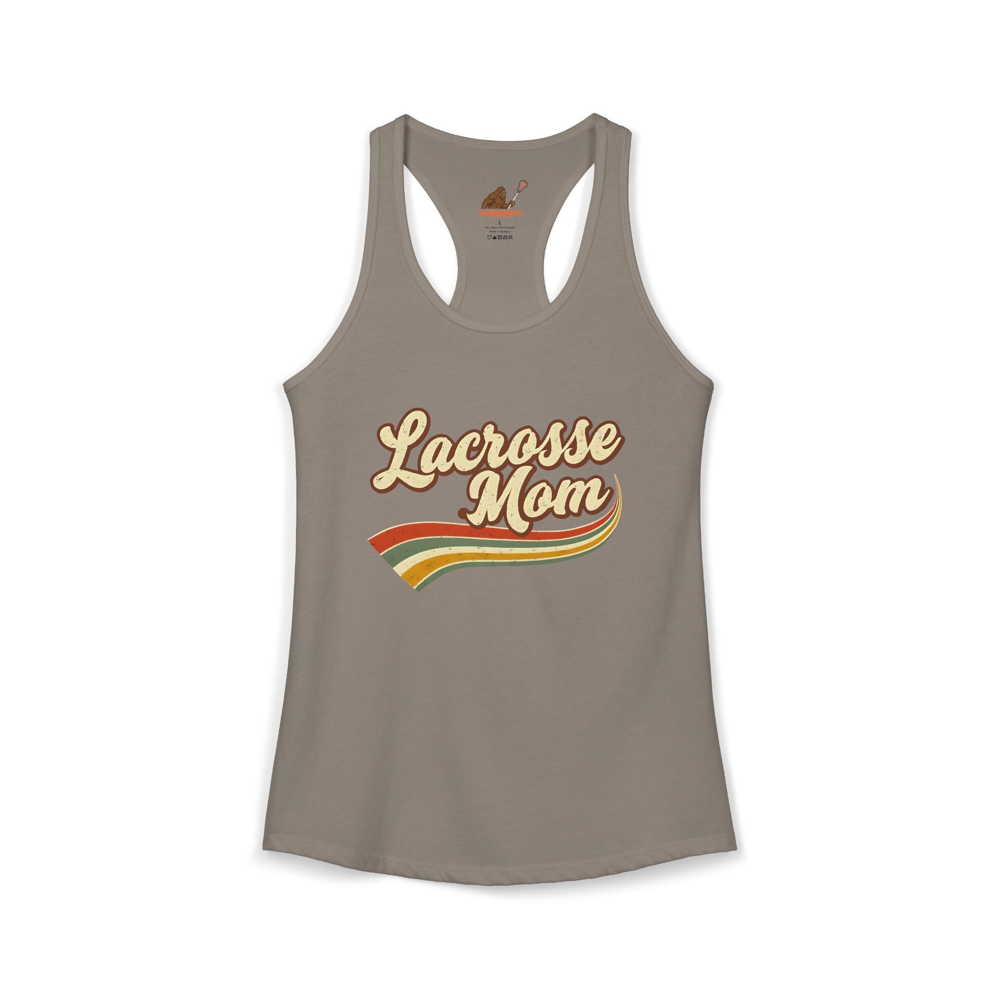 Vintage Lacrosse Mom - Racerback Tank