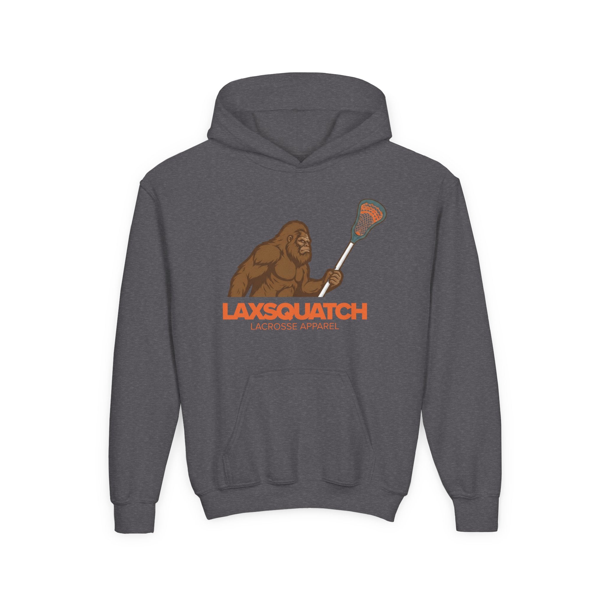LAXsquatch Logo – Hooded Youth Sweatshirt