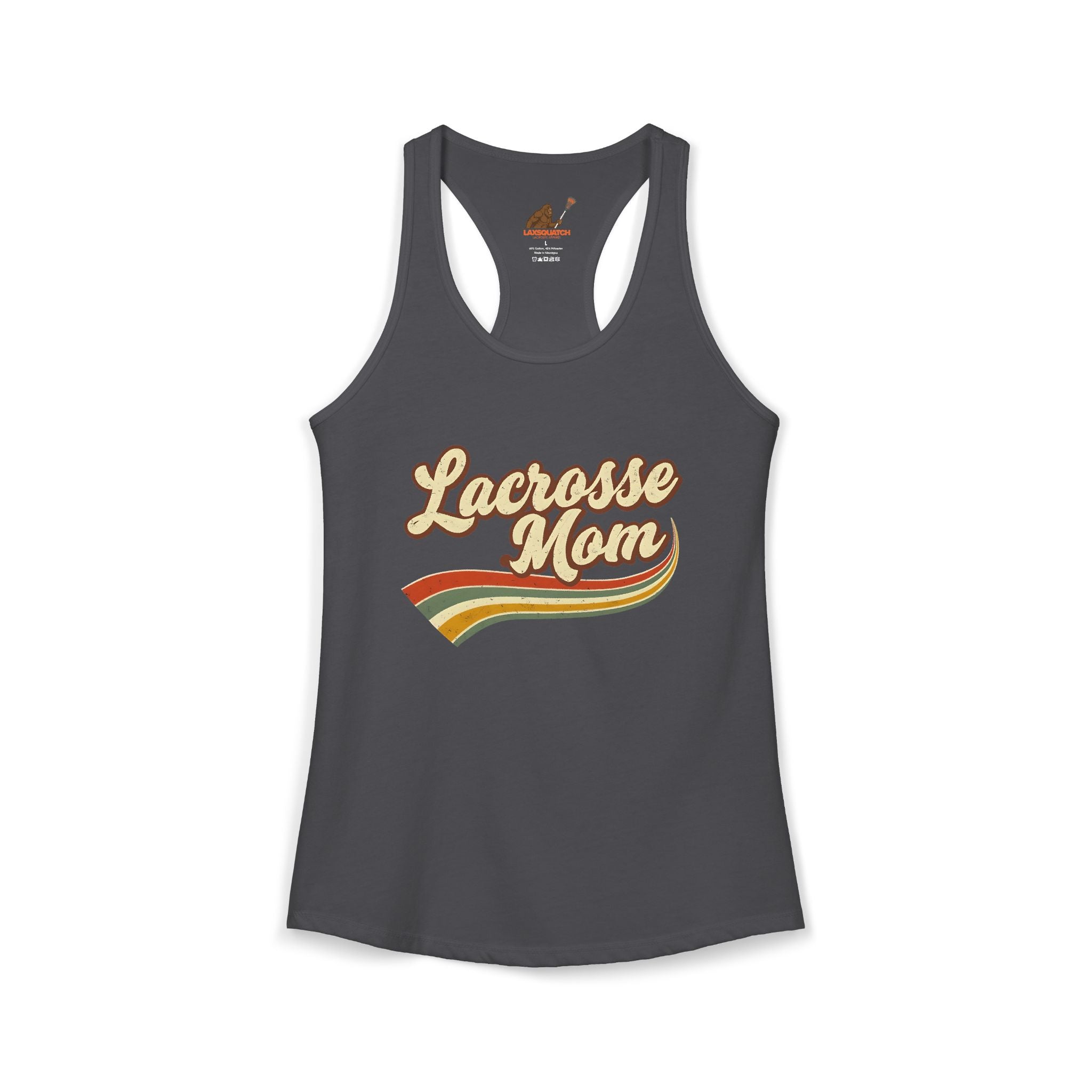 Vintage Lacrosse Mom - Racerback Tank