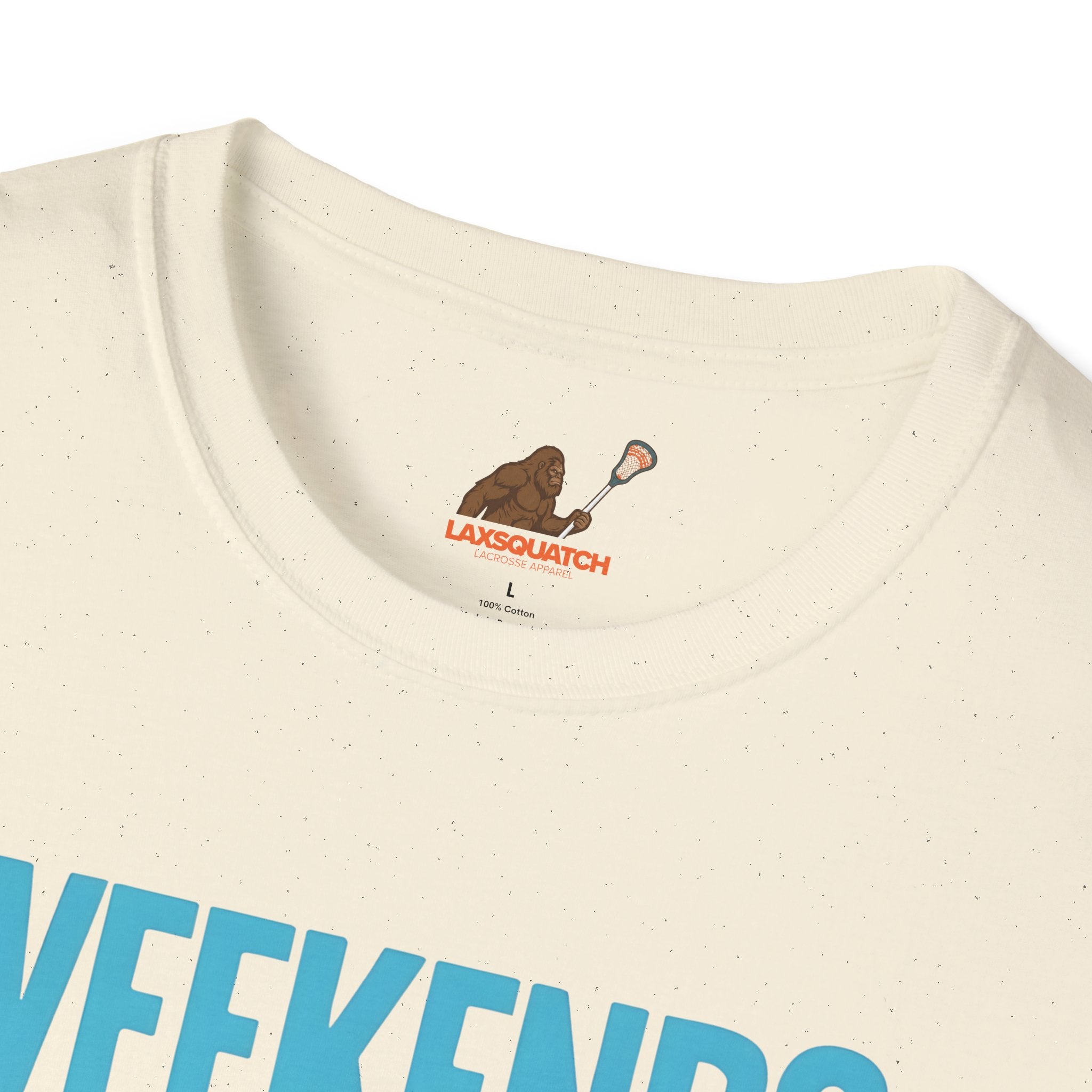 Weekends, Coffee, and Lacrosse  — Unisex Adult Tee