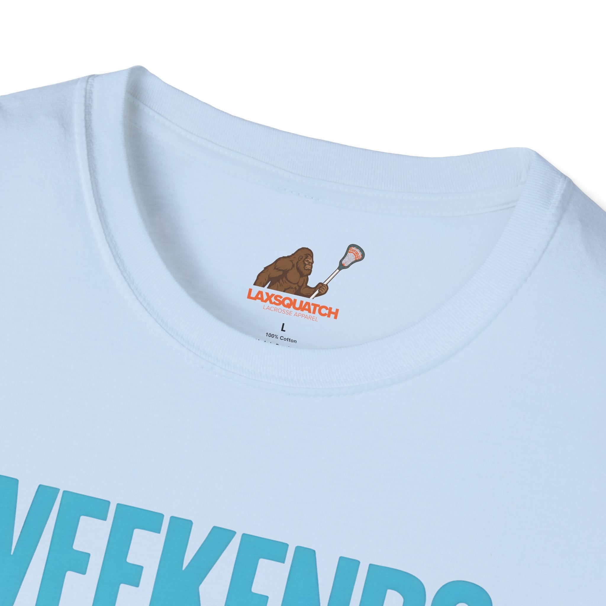Weekends, Coffee, and Lacrosse  — Unisex Adult Tee