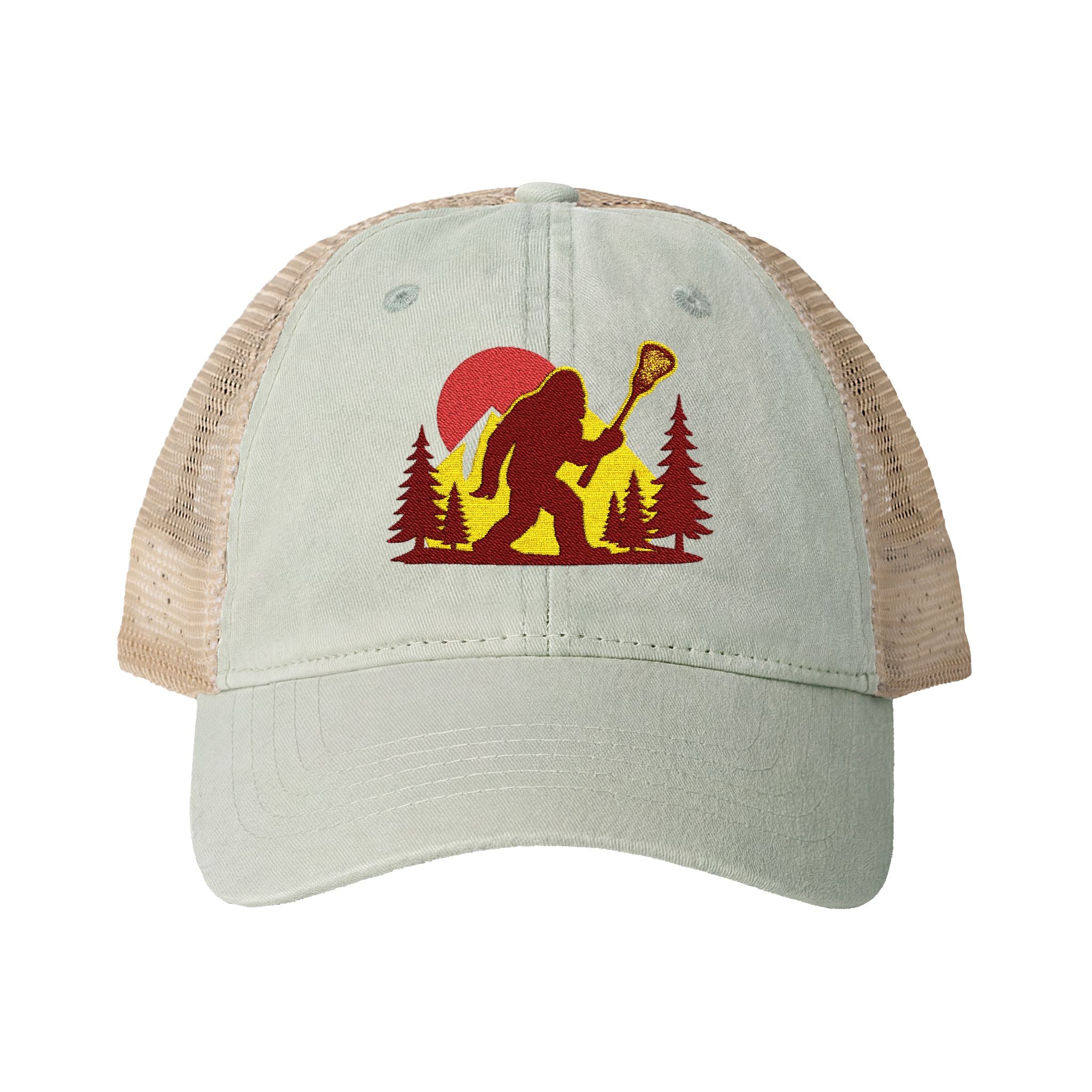 Retro LAXsquatch - Women's Washed Mesh-Back Cap