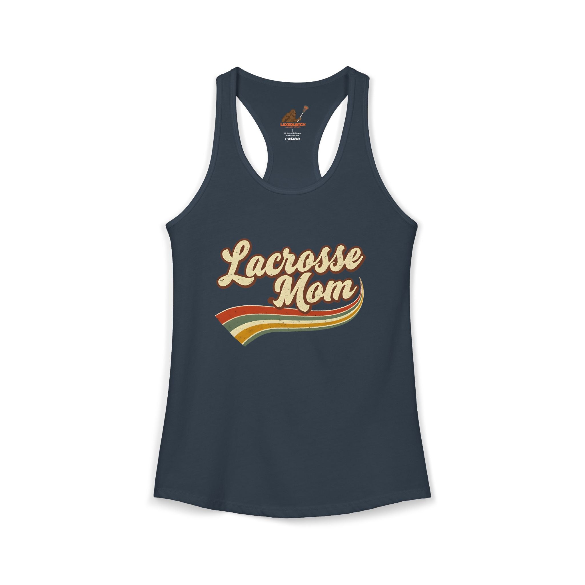 Vintage Lacrosse Mom - Racerback Tank