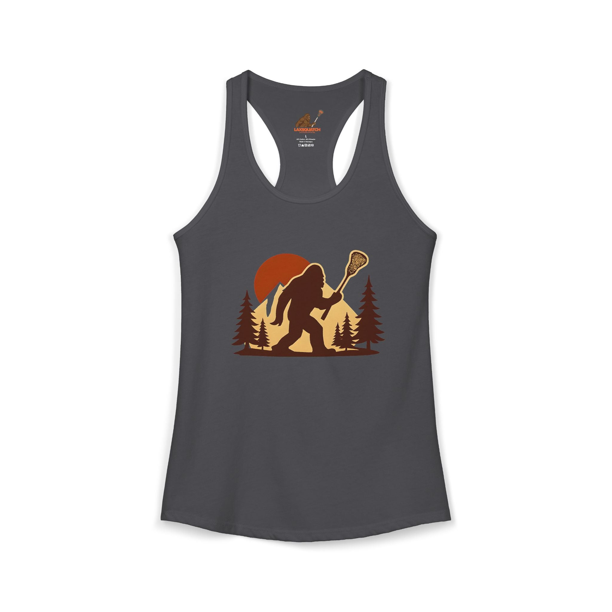 Vintage LAXsquatch- Racerback Tank