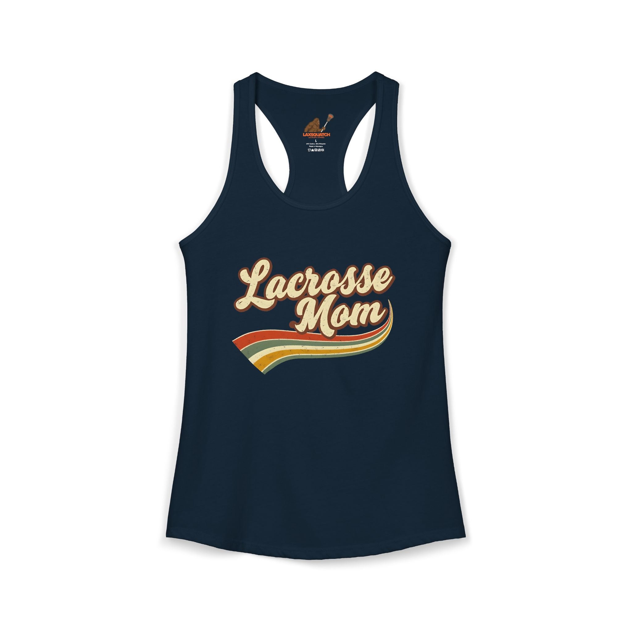 Vintage Lacrosse Mom - Racerback Tank
