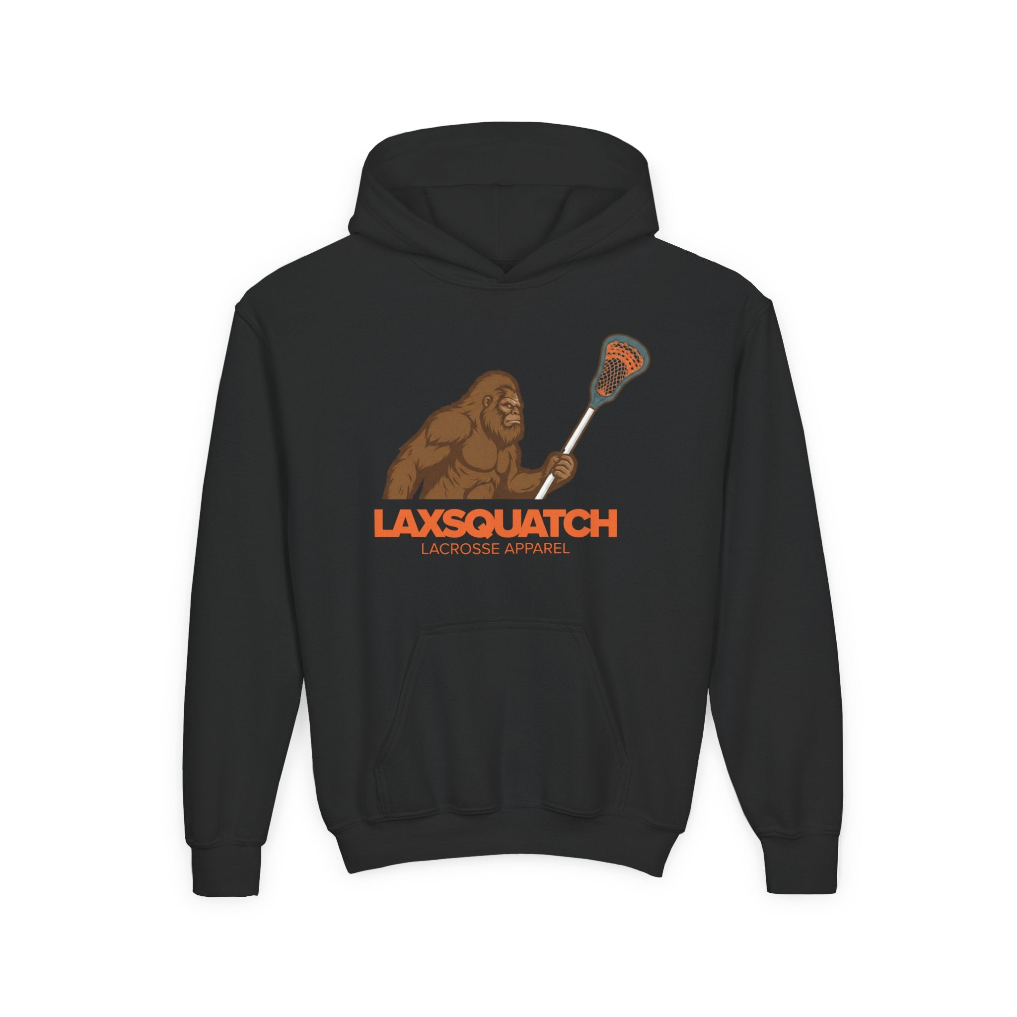 LAXsquatch Logo – Hooded Youth Sweatshirt