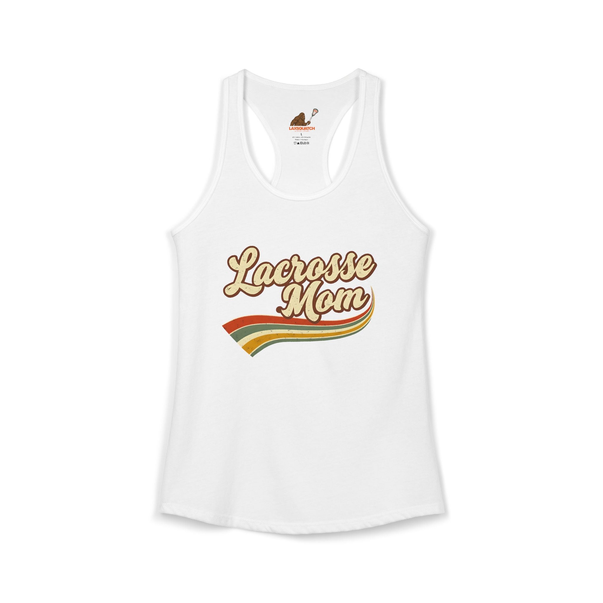Vintage Lacrosse Mom - Racerback Tank