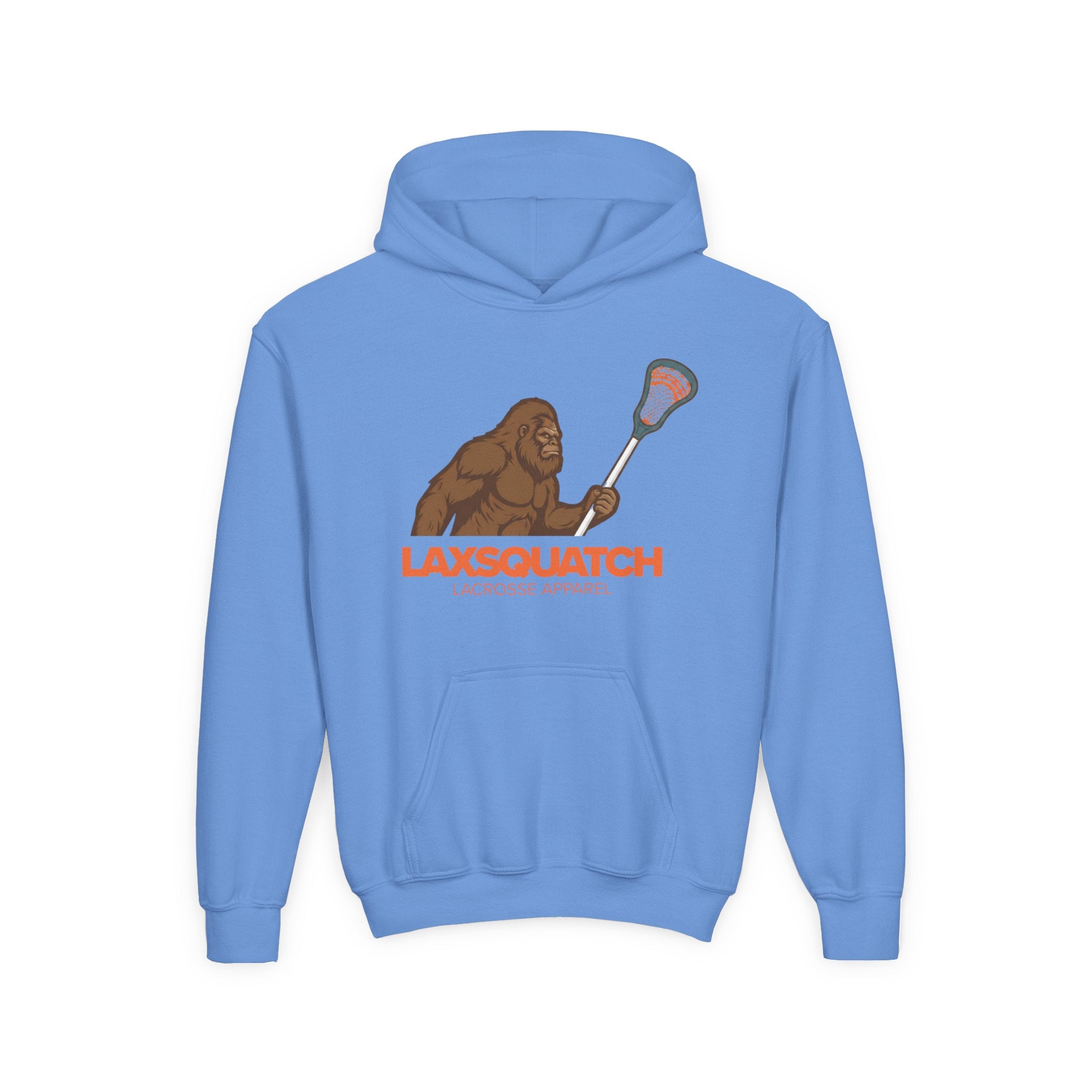 LAXsquatch Logo – Hooded Youth Sweatshirt
