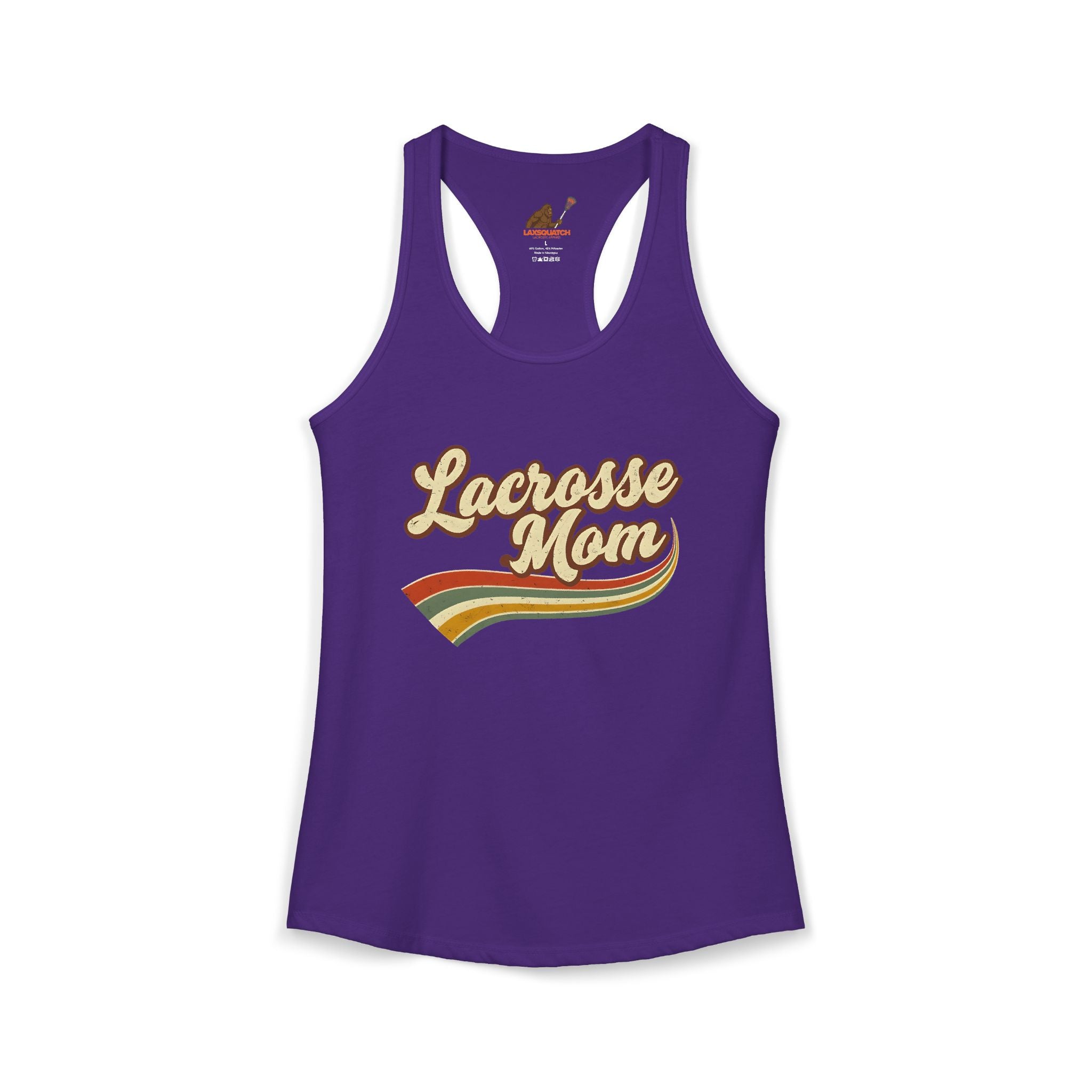 Vintage Lacrosse Mom - Racerback Tank