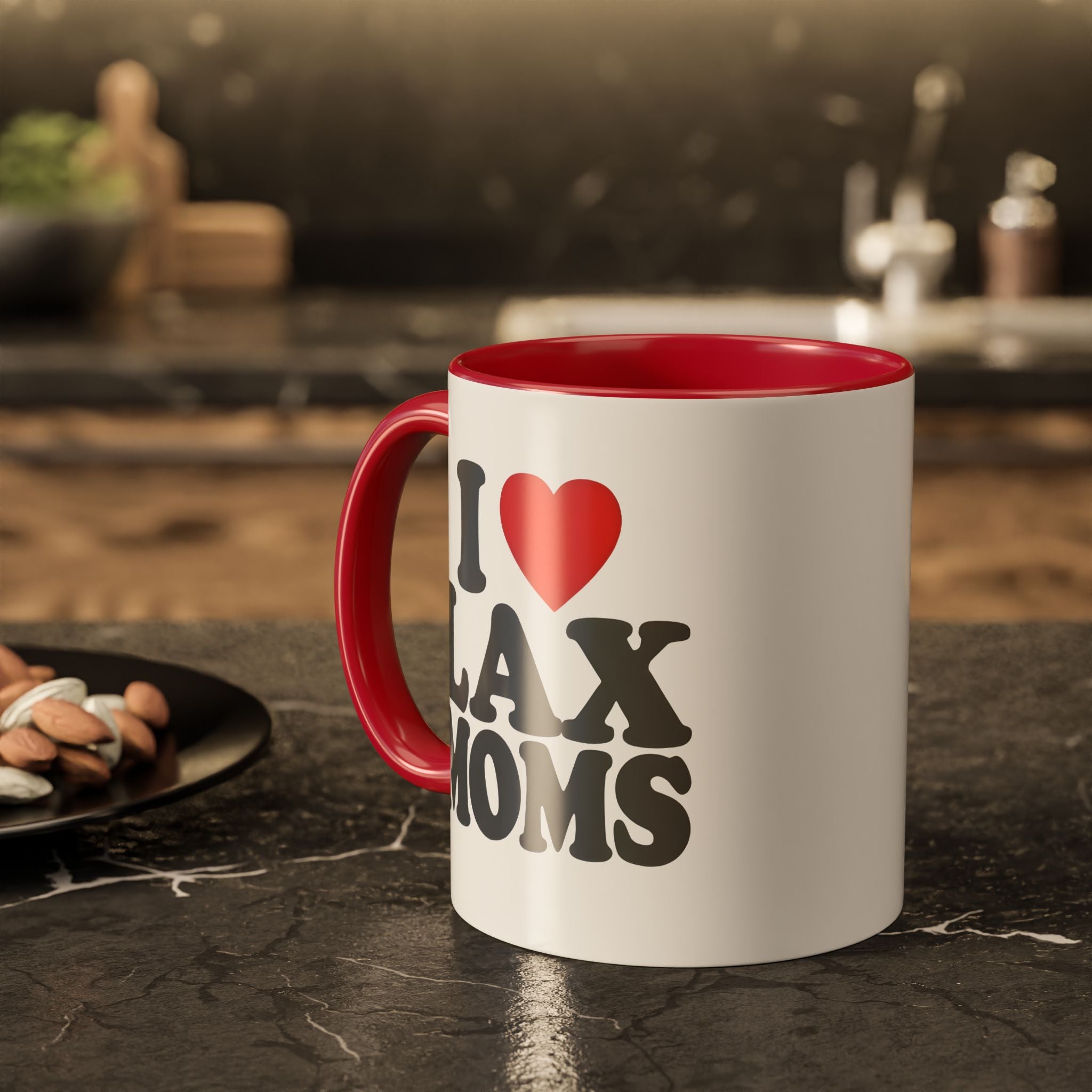 I Heart LAX Moms - Ceramic Coffee Mug (11 oz)