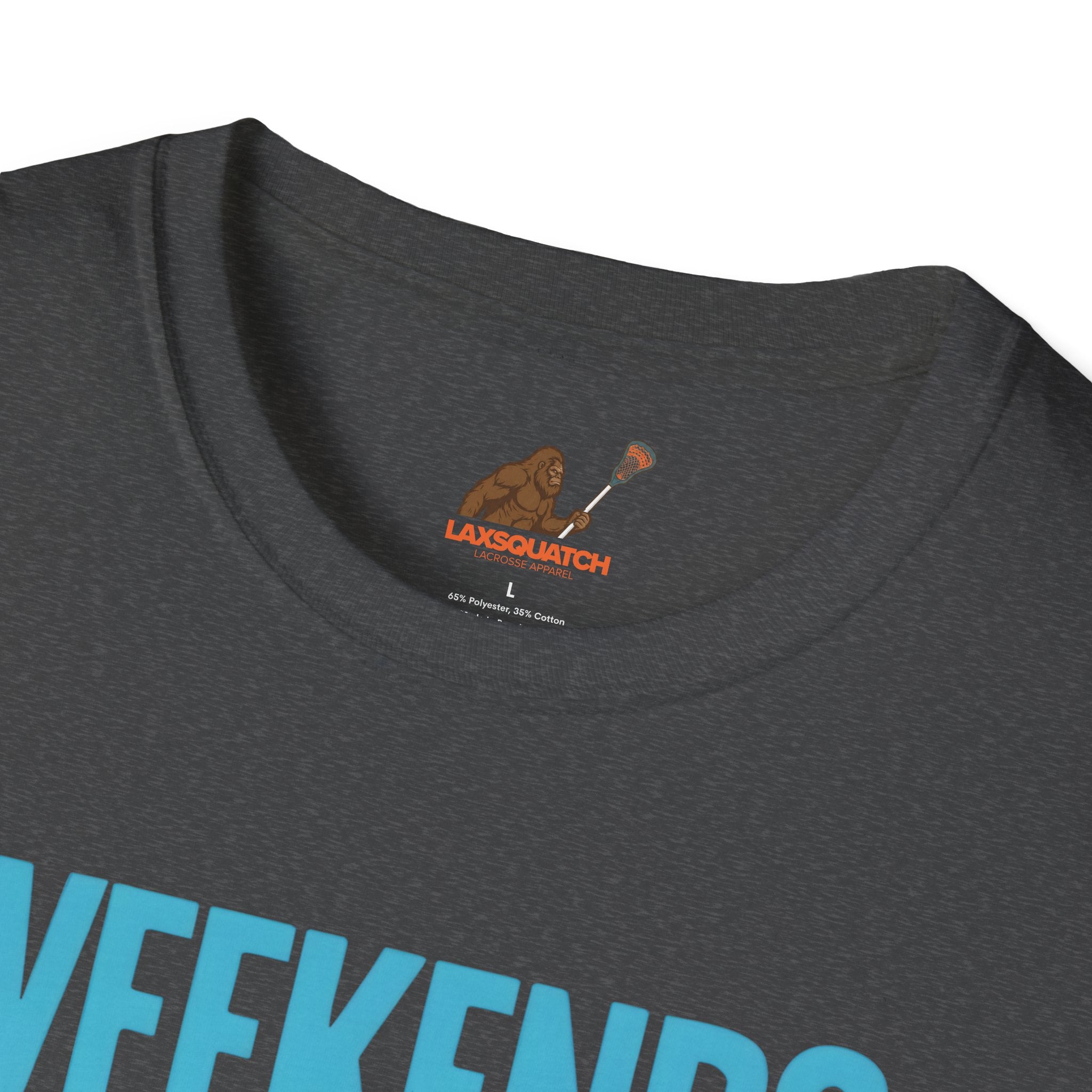 Weekends, Coffee, and Lacrosse  — Unisex Adult Tee