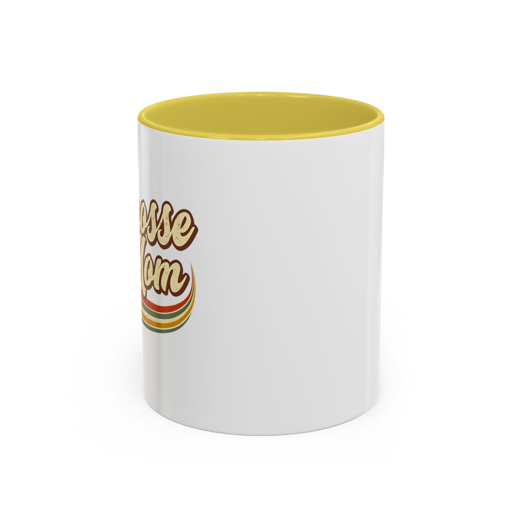 Retro Lacrosse Mom - Ceramic Coffee Mug (11oz)