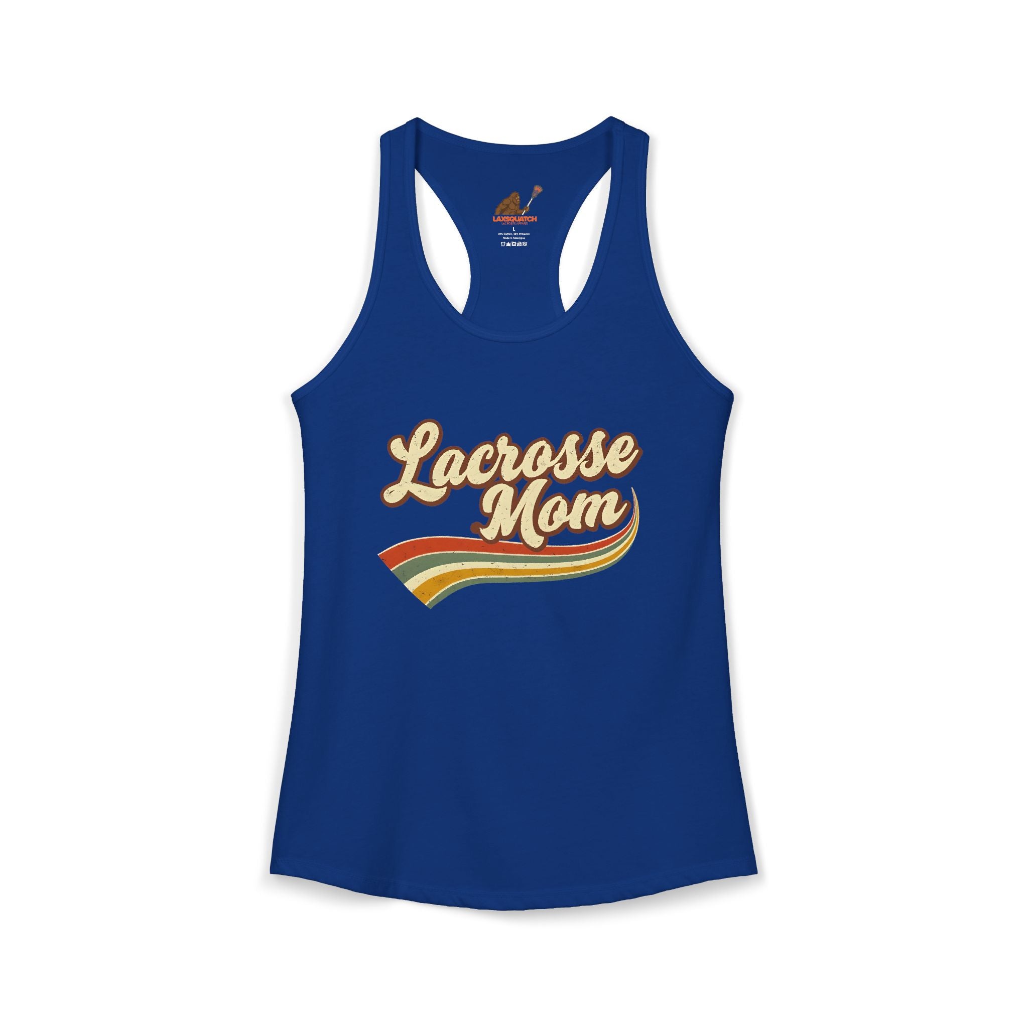 Vintage Lacrosse Mom - Racerback Tank