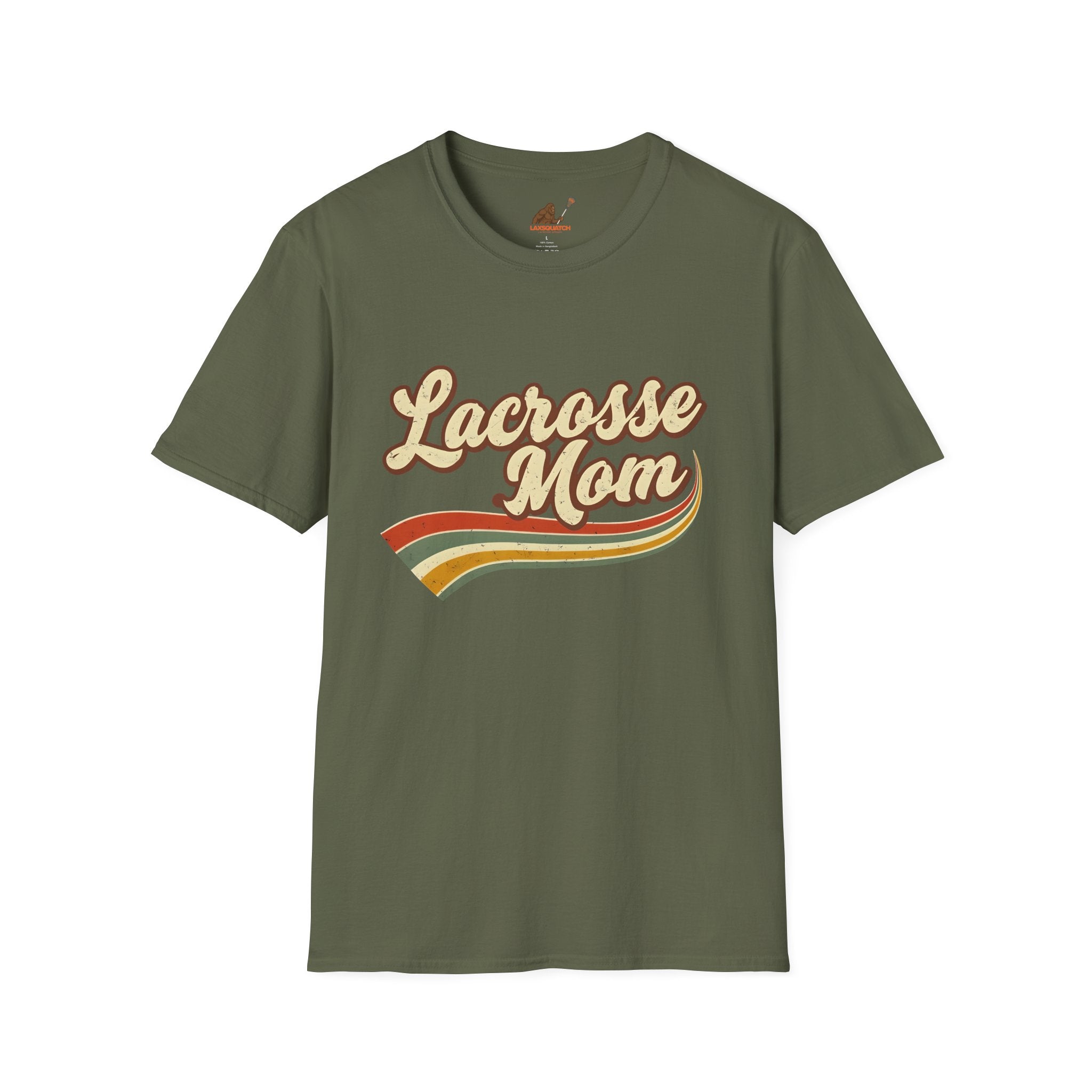 Lacrosse Mom Retro — Adult Tee
