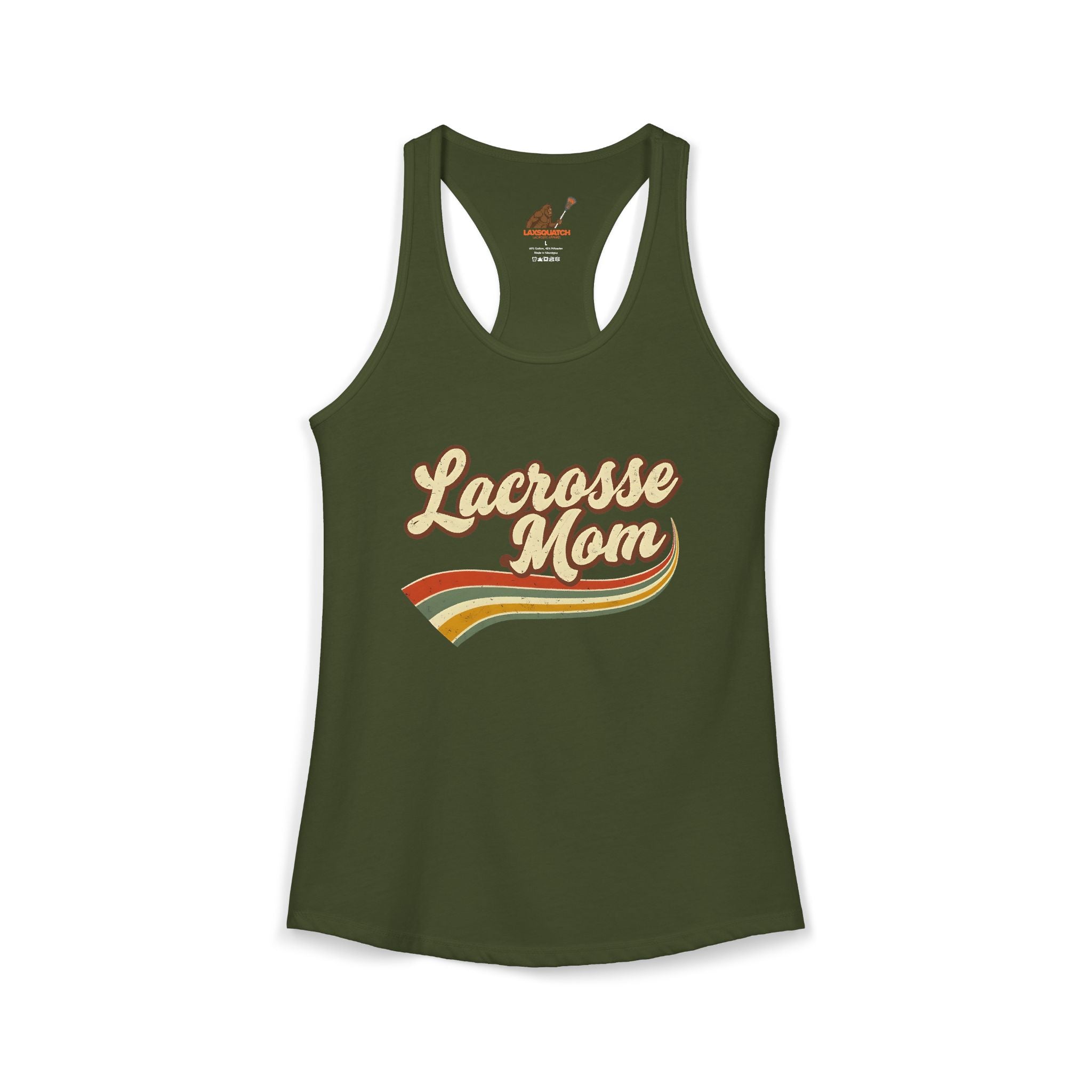 Vintage Lacrosse Mom - Racerback Tank