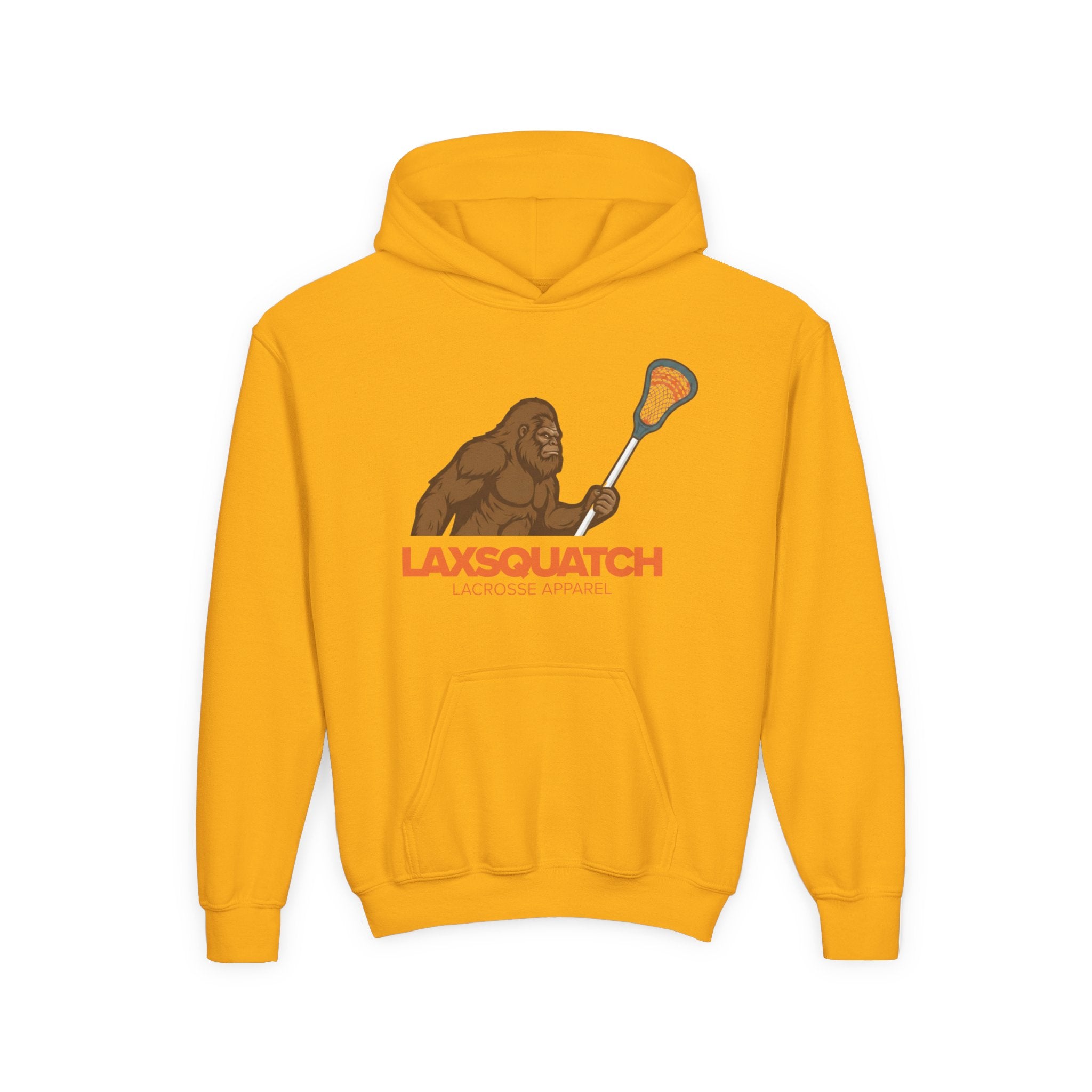 LAXsquatch Logo – Hooded Youth Sweatshirt