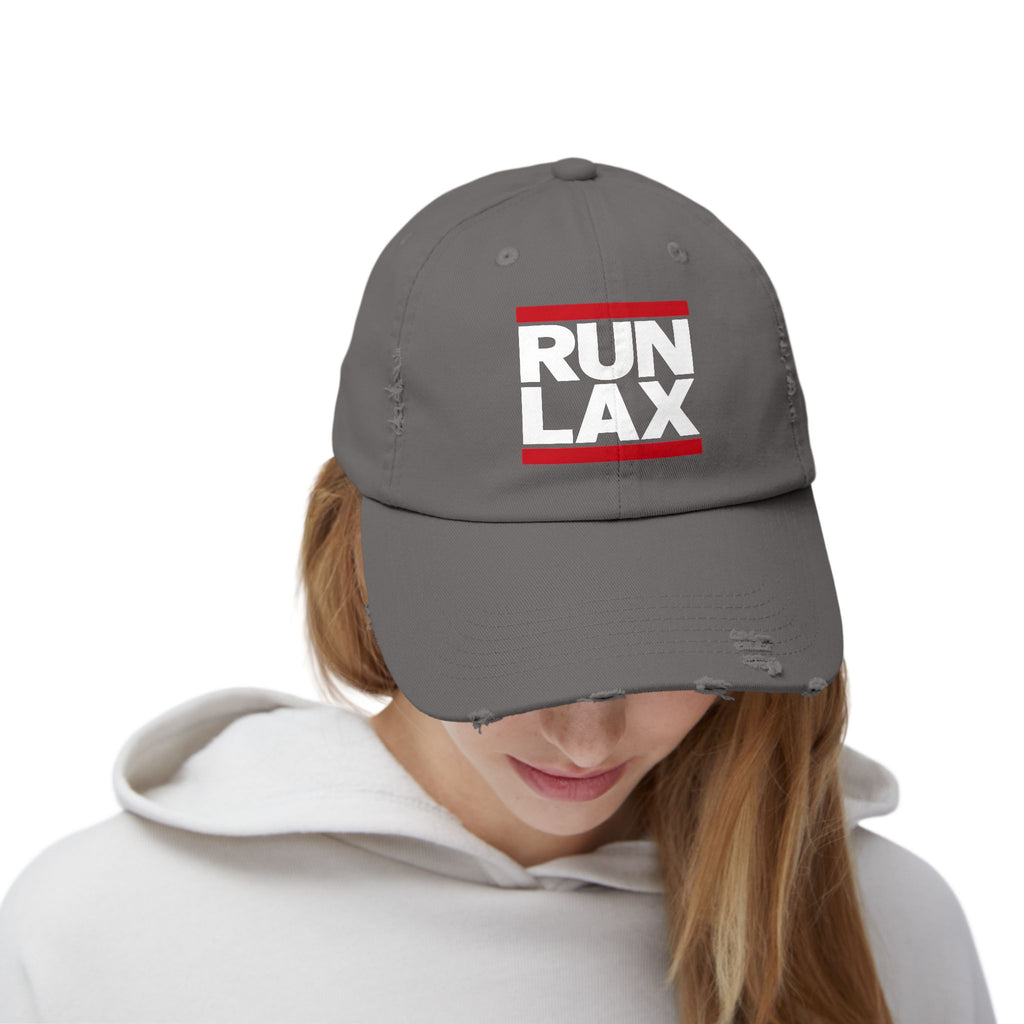 RUN LAX  — Distressed Cap