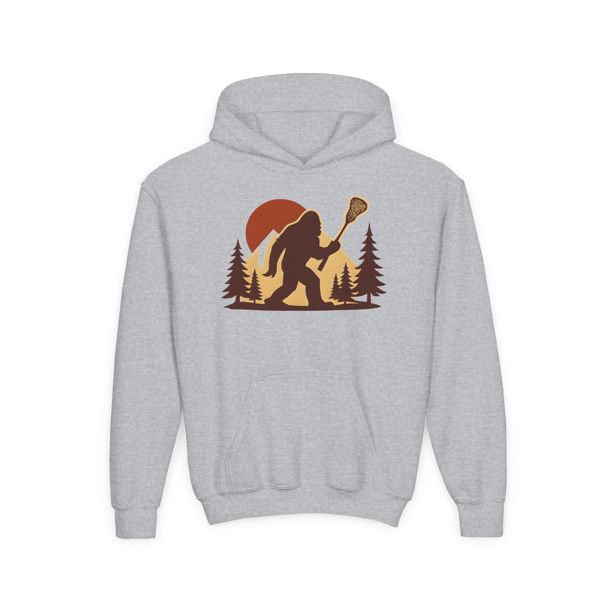 LAXsquatch — Youth Hooded Sweatshirt