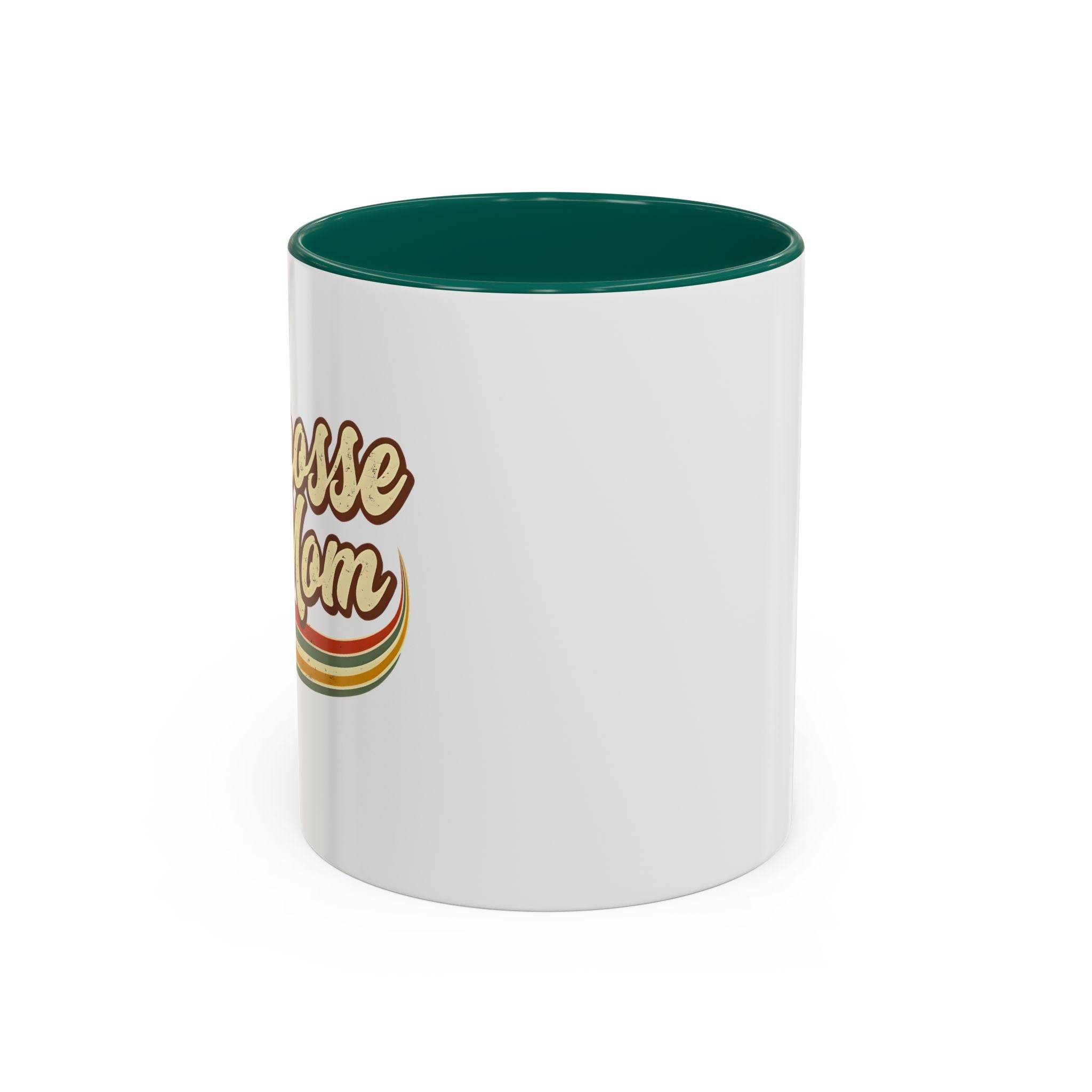 Retro Lacrosse Mom - Ceramic Coffee Mug (11oz)